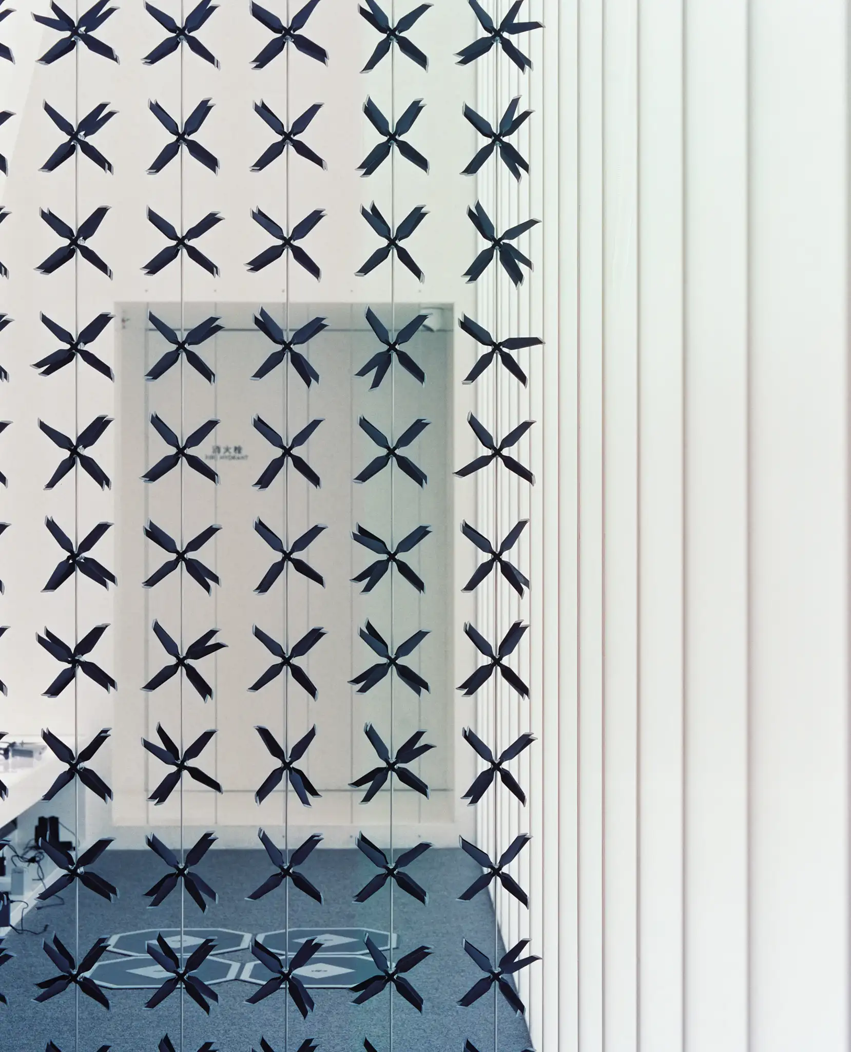 In side the DJI & Hasselblad Store: Propellers decoration at the test flight area